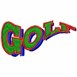 Golf Embroidery Design 2 Golf Embroidery Design 2